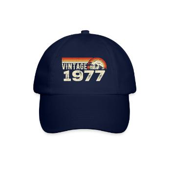 Vintage 1977 Retro 1977 Birthday Gift 1977 - Baseball Cap - blue/blue - Front