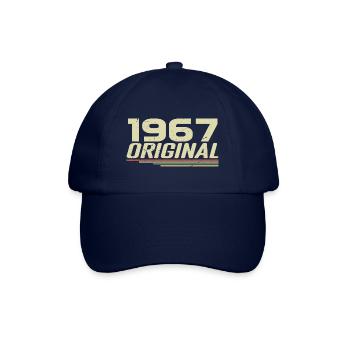 Né en 1967 Vintage 1967 Anniversaire Rétro 1967 - Casquette classique - bleu/bleu - Devant