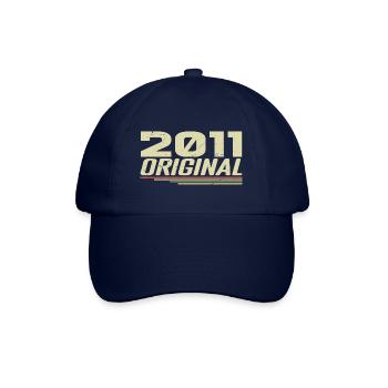 Né en 2011 Vintage 2011 Anniversaire Rétro 2011 - Casquette classique - bleu/bleu - Devant