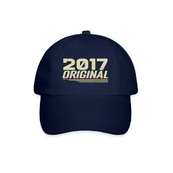 Né en 2017 Vintage 2017 Anniversaire Rétro 2017 - Casquette classique - bleu/bleu - Devant