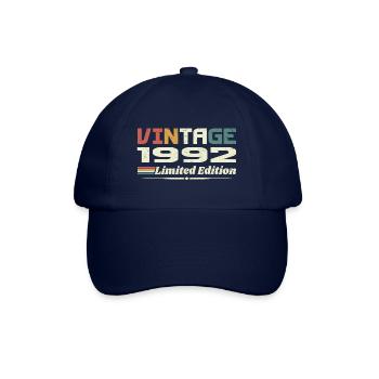 Vintage 1992 Gift 1992 Birthday 1992 Retro - Baseball Cap - blue/blue - Front