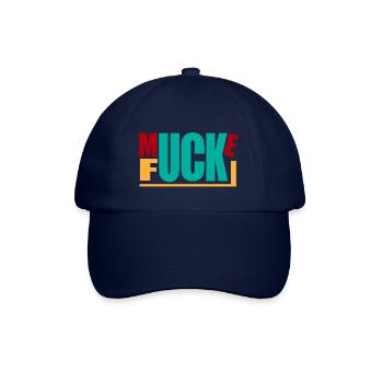 Muckefuck, für Kaffee Genießer! - Baseballkappe - Blau/Blau - Vorne