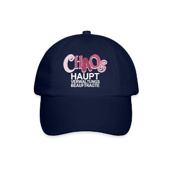 Chaos Beauftragte - lustiger Spruch für Mütter - Baseballkappe - Blau/Blau - Vorne