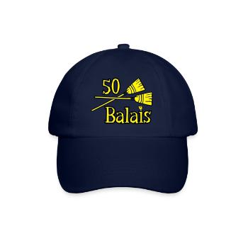 50 Jahre Besen - Baseballkappe - Blau/Blau - Vorne