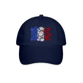 France Fumer du cannabis - Casquette classique - bleu/bleu - Devant