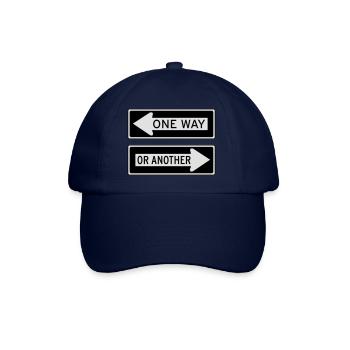 ONE WAY OR ANOTHER Einbahnstraße Richtung Ausweg - Baseballkappe - Blau/Blau - Vorne