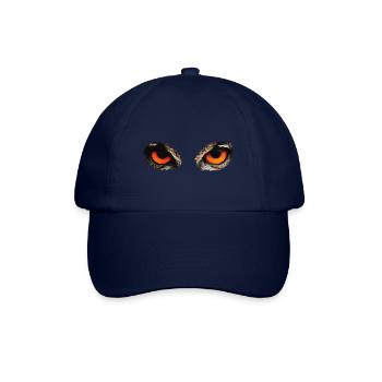 Feurige Eulenaugen Blick - Baseballkappe - Blau/Blau - Vorne