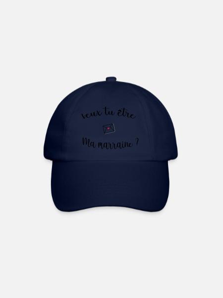 veux tu être ma marraine - Casquette classique - bleu/bleu