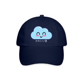 Kawaii Wolken - Baseballkappe - Blau/Blau - Vorne