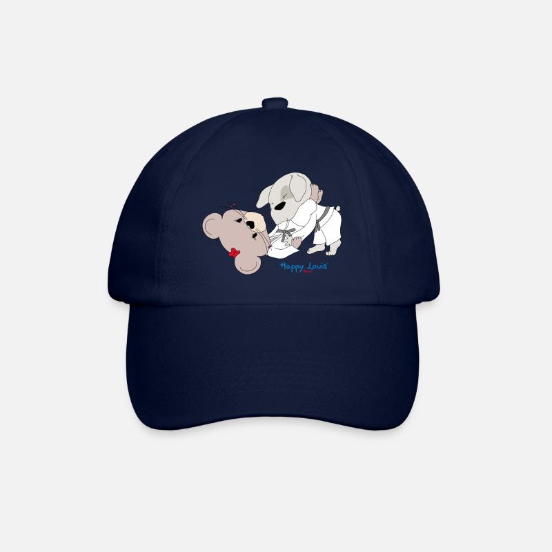 Happy Louis - BJJ - Baseballkappe - Blau/Blau