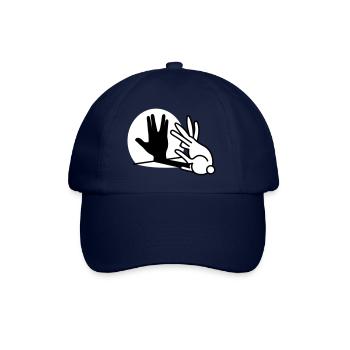 Kaninche Schatten Hand Vulkanischer Gruß trekkie - Baseballkappe - Blau/Blau - Vorne