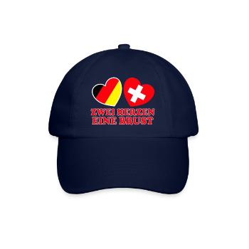 Deutschland Schweiz - Baseballkappe - Blau/Blau - Vorne