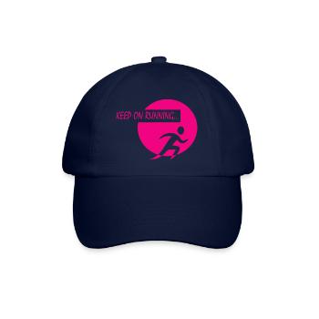 Marathon Running Run jogging - Baseball Cap - blue/blue - Front