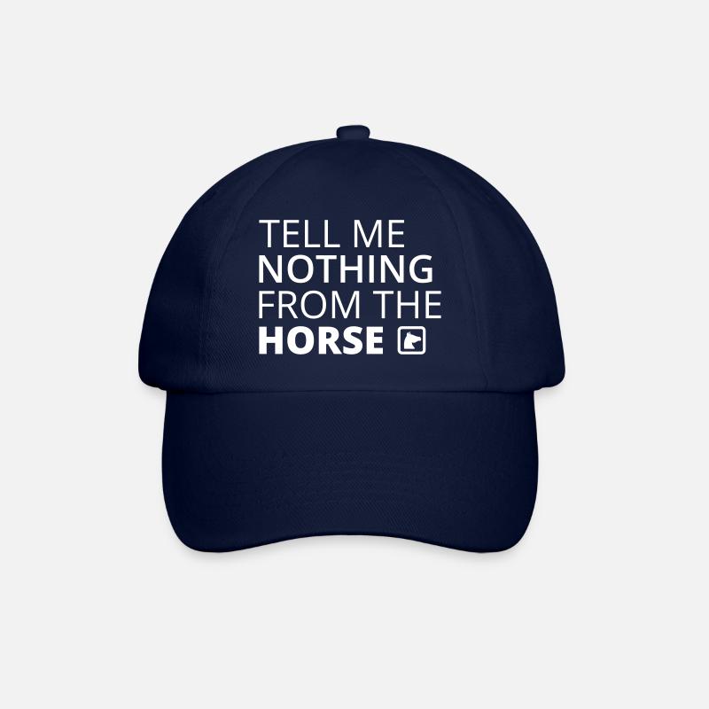 Ne me dis rien du cheval - Cool Funny S - Casquette classique - bleu/bleu