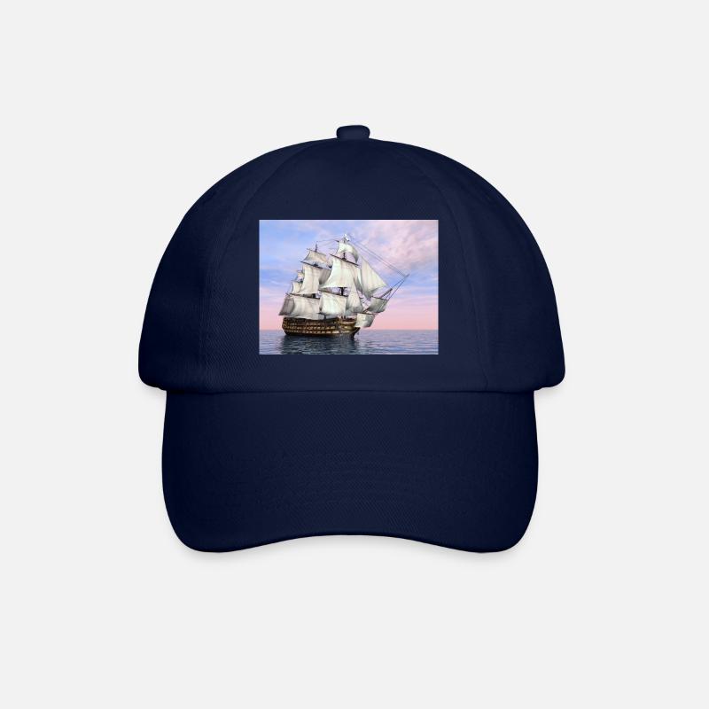Historisches Segelschiff HMS Victory - Baseballkappe - Blau/Blau