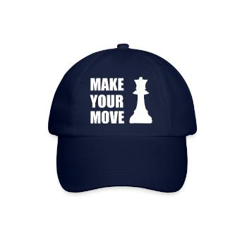 Make your chess move - Baseball Cap - blue/blue - Front