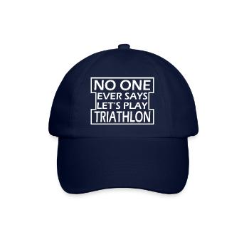 Triathlon Swim Bike Run Marathon - Baseballkappe - Blau/Blau - Vorne