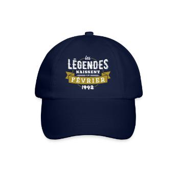 Les légendes naissent en février 1992 - Casquette classique - bleu/bleu - Devant