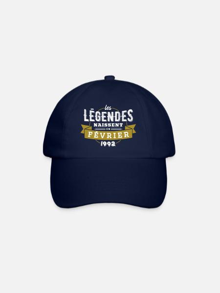 Les légendes naissent en février 1992 - Casquette classique - bleu/bleu