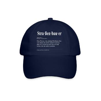 Straßenbauer Lustige Berufs Definition - Baseballkappe - Blau/Blau - Vorne
