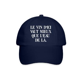 Le vin - Casquette classique - bleu/bleu - Devant