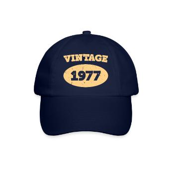 Jahrgang 1977 - Baseballkappe - Blau/Blau - Vorne