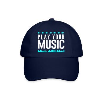 Spiel deine Musik, Play your Music - Baseballkappe - Blau/Blau - Vorne
