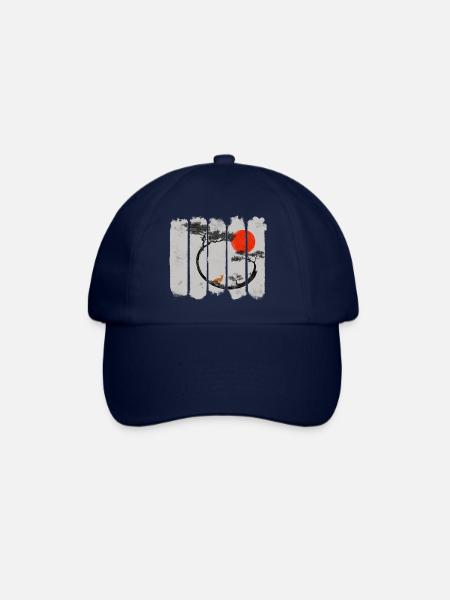 Kitsune - Casquette classique - bleu/bleu