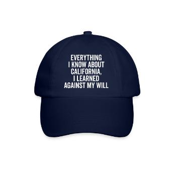 Tout ce que je sais sur la Californie, j’ai appris à nouveau - Casquette classique - bleu/bleu - Devant