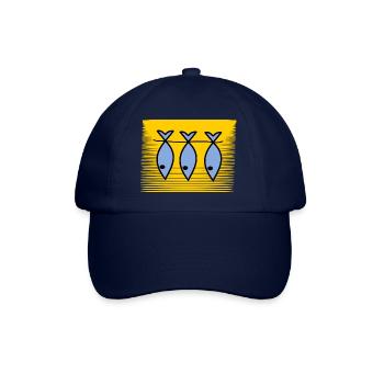 SARDINE. FISH. APRIL FOOL. EASTER. SEA - Baseball Cap - blue/blue - Front