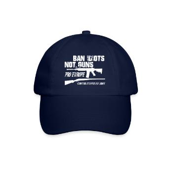Band Idiots not Guns ORIGINAL weißer Druck - Baseballkappe - Blau/Blau - Vorne