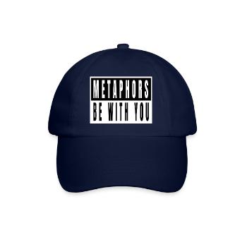 Écrire un amoureux des livres créatifÉcrire des tasses à café - Casquette classique - bleu/bleu - Devant