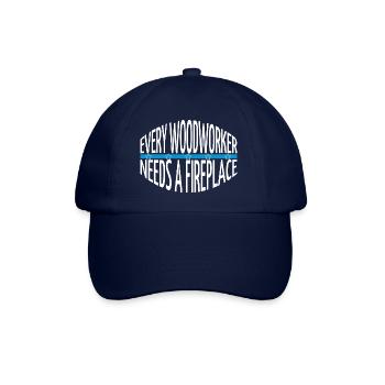 everything is ok wisdom cottondrawstringbag fun - Baseballkappe - Blau/Blau - Vorne