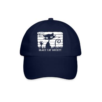 Black Cat Society - Baseballkappe - Blau/Blau - Vorne