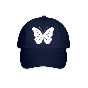 The simple butterfly - Baseball Cap - blue/blue - Front