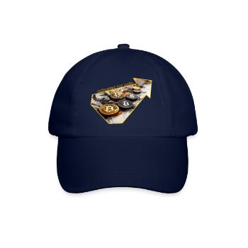 crypto geld ,adjusted for coin - Baseballkappe - Blau/Blau - Vorne