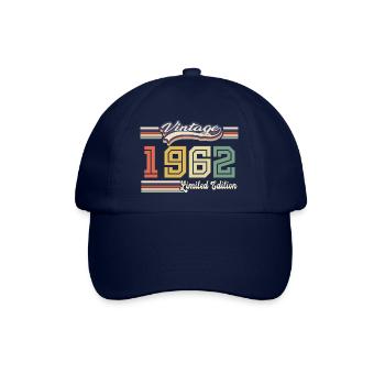 Tolles Geburtstagsgeschenk 1962 seit 1962 kam - Baseballkappe - Blau/Blau - Vorne