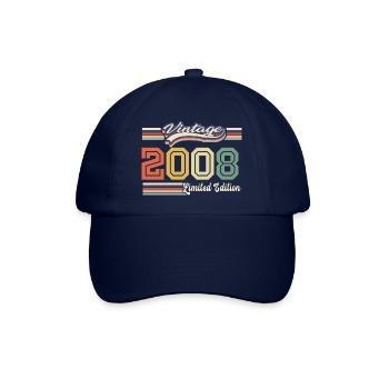 Cadeau D'anniversaire 2008 Génial Depuis 2008 vint - Casquette classique - bleu/bleu - Devant