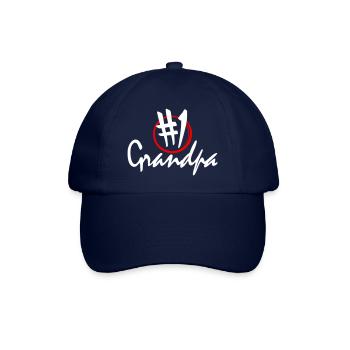 No One 1 Number One Grandpa Best Grandpa Grandpa Grandpa - Baseball Cap - blue/blue - Front