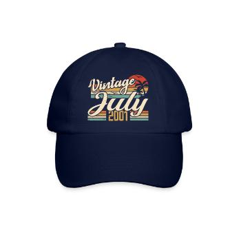 Juillet 2001 Cadeau, 23e Anniversaire Juillet 2001 - Casquette classique - bleu/bleu - Devant
