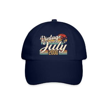 July 2000 Gift, 24th Anniversary July 2000 - Baseball Cap - blue/blue - Front