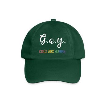LGBT Pride Month - G.A.Y - Girls are yummy - Baseball Cap - bottle green - Front