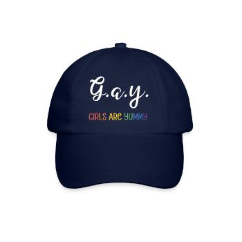 LGBT Pride Month - G.A.Y - Girls are yummy - Baseball Cap - blue/blue - Front