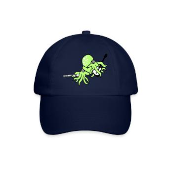 2 Octopus Guitar Flute Octopus Squid Friends - Baseball Cap - blue/blue - Front