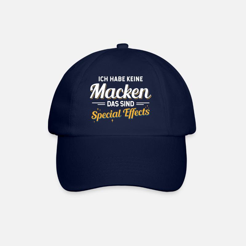 Ich Habe Keine Macken Das Sind Special Effects - Baseballkappe - Blau/Blau