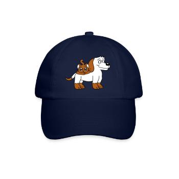 Chien Chat Deux Amis Équipe Chaton 2 Duo Équipage - Casquette classique - bleu/bleu - Devant