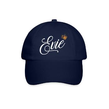 Evie Custom Name für Frauen Kinder Kleinkinder - Evie - Baseballkappe - Blau/Blau - Vorne