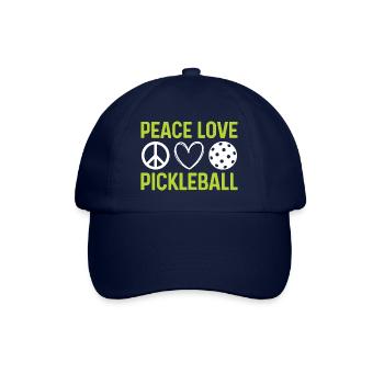 Peace Love Pickleball - Baseball Cap - blue/blue - Front