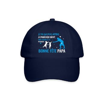 Bonne fete papa bleu ciel - Casquette classique - bleu/bleu - Devant
