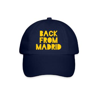 Expressive Madrid illustration on clothing - Baseball Cap - blue/blue - Front